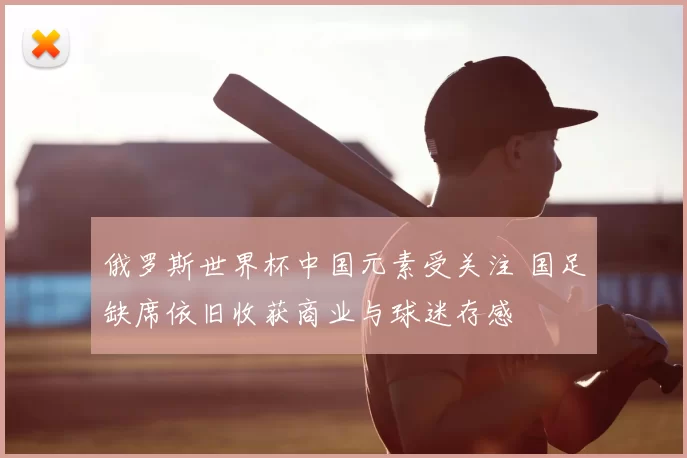 俄罗斯世界杯中国元素受关注 国足缺席依旧收获商业与球迷存感