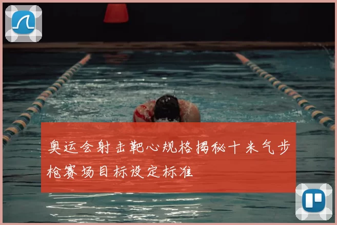 奥运会射击靶心规格揭秘十米气步枪赛场目标设定标准