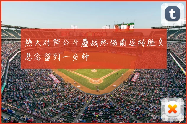 热火对阵公牛鏖战终场前逆转胜负悬念留到一分钟